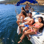 group trips on catamaran yacht in the sea of cortez